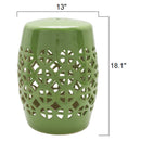 Modern European furniture - Openwork Ceramic Garden Stool - www.oroatrade.com