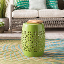 Modern European furniture - Openwork Ceramic Garden Stool - www.oroatrade.com