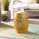 Modern European furniture - Openwork Ceramic Garden Stool - www.oroatrade.com