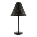 Hospitality furniture - Black Rattan Accent Table Lamp - www.oroatrade.com