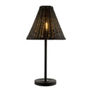 Hospitality furniture - Black Rattan Accent Table Lamp - www.oroatrade.com
