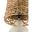 Hospitality furniture - Cement Woven Seagrass Table Lamps (2) - www.oroatrade.com