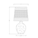 Hospitality furniture - Cement Woven Seagrass Table Lamps (2) - www.oroatrade.com