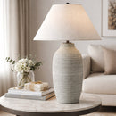Hospitality furniture - Textured Cement Accent Table Lamp - www.oroatrade.com