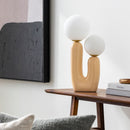 Modern European furniture - Double Round Glass Table Lamp S - www.oroatrade.com