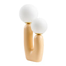 Modern European furniture - Double Round Glass Table Lamp S - www.oroatrade.com