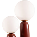 Modern European furniture - Double Round Glass Table Lamp S - www.oroatrade.com