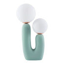 Modern European furniture - Double Round Glass Table Lamp S - www.oroatrade.com