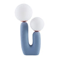 Modern European furniture - Double Round Glass Table Lamp S - www.oroatrade.com