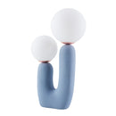 Modern European furniture - Double Round Glass Table Lamp S - www.oroatrade.com