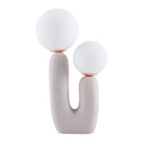 Modern European furniture - Double Round Glass Table Lamp S - www.oroatrade.com