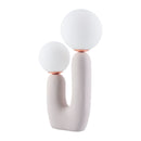 Modern European furniture - Double Round Glass Table Lamp S - www.oroatrade.com