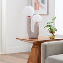 Modern European furniture - Double Round Glass Table Lamp S - www.oroatrade.com