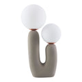 Modern European furniture - Double Round Glass Table Lamp S - www.oroatrade.com