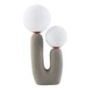 Modern European furniture - Double Round Glass Table Lamp S - www.oroatrade.com