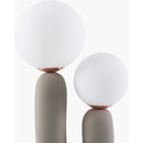 Modern European furniture - Double Round Glass Table Lamp S - www.oroatrade.com