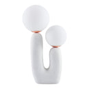 Modern European furniture - Double Round Glass Table Lamp S - www.oroatrade.com