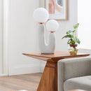 Modern European furniture - Double Round Glass Table Lamp S - www.oroatrade.com