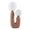 Hospitality furniture - Double Round Glass Table Lamp L - www.oroatrade.com