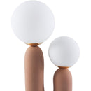 Hospitality furniture - Double Round Glass Table Lamp L - www.oroatrade.com