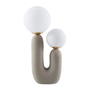 Hospitality furniture - Double Round Glass Table Lamp L - www.oroatrade.com