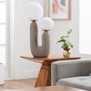 Hospitality furniture - Double Round Glass Table Lamp L - www.oroatrade.com