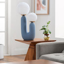 Hospitality furniture - Double Round Glass Table Lamp L - www.oroatrade.com