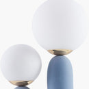 Hospitality furniture - Double Round Glass Table Lamp L - www.oroatrade.com