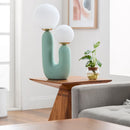 Hospitality furniture - Double Round Glass Table Lamp L - www.oroatrade.com