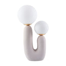 Hospitality furniture - Double Round Glass Table Lamp L - www.oroatrade.com