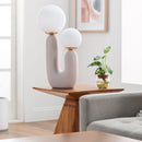 Hospitality furniture - Double Round Glass Table Lamp L - www.oroatrade.com