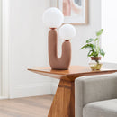 Modern European furniture - Double Round Glass Table Lamp S - www.oroatrade.com