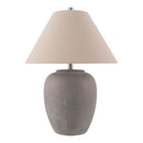 Hospitality furniture - Glazed Gray Ceramic Table Lamp - www.oroatrade.com