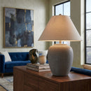 Hospitality furniture - Glazed Gray Ceramic Table Lamp - www.oroatrade.com