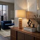 Hospitality furniture - Painted Wood Accent Table Lamp - www.oroatrade.com