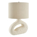 Hospitality furniture - White Carved Accent Table Lamp - www.oroatrade.com