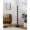 Contract furniture - Wood Veneer Accent Floor Lamp - www.oroatrade.com