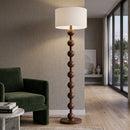 Contract furniture - Wood Veneer Accent Floor Lamp - www.oroatrade.com