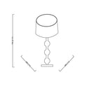 Hospitality furniture - Triple Orb Rubberwood Table Lamp - www.oroatrade.com