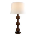 Hospitality furniture - Triple Orb Rubberwood Table Lamp - www.oroatrade.com