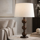 Hospitality furniture - Triple Orb Rubberwood Table Lamp - www.oroatrade.com