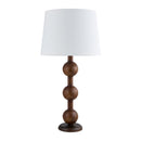 Hospitality furniture - Triple Orb Rubberwood Table Lamp - www.oroatrade.com