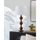 Hospitality furniture - Triple Orb Rubberwood Table Lamp - www.oroatrade.com
