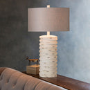 Hospitality furniture - Distressed Finish Accent Table Lamp - www.oroatrade.com