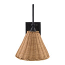 Hospitality furniture - Conical Rattan Wall Lamp - www.oroatrade.com