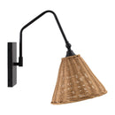 Hospitality furniture - Conical Rattan Wall Lamp - www.oroatrade.com