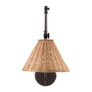 Hospitality furniture - Rattan Adjustable-Arm Wall Lamp - www.oroatrade.com
