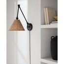 Hospitality furniture - Rattan Adjustable-Arm Wall Lamp - www.oroatrade.com