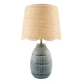 Hospitality furniture - Scalloped Beige Jute Table Lamp - www.oroatrade.com