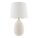 Hospitality furniture - Scalloped Linen Ceramic Table Lamp - www.oroatrade.com